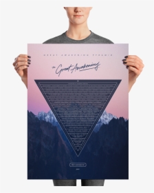 Greatawakeningpyramid Poster Gam Mockup Person Person, HD Png Download, Transparent PNG