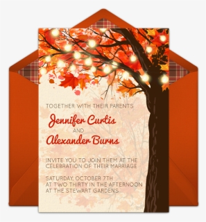Autumn Themed Invitations, HD Png Download, Transparent PNG