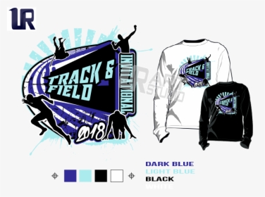Track & Field Invitational Tshirt Vector Design Separated - Vector Logo Design T Shirt, HD Png Download, Transparent PNG