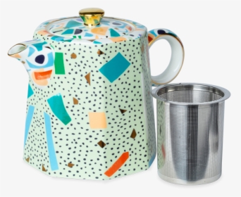 Confetti Teapot Mint - Ceramic, HD Png Download, Transparent PNG