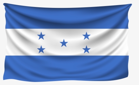 Honduras Wrinkled Flag - Honduras Flag, HD Png Download, Transparent PNG