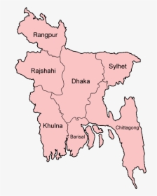 Bangladesh Divisions English - Daulatpur Saturia Tornado Map, HD Png Download, Transparent PNG