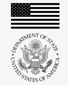 State Seal And Flag Stacked - Department Of State Stamp, HD Png Download, Transparent PNG