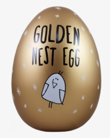 Eggcellent Large Nest Egg Gold Golden Nest Egg - Egg, HD Png Download, Transparent PNG