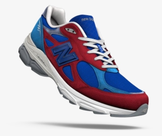 Red White And Blue Model - Running Shoe, HD Png Download, Transparent PNG