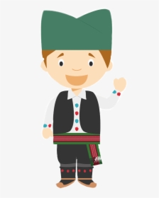 Transparent Boy Putting On Clothes Clipart - Serbian Kids Traditional Clothing, HD Png Download, Transparent PNG