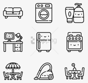 Free Png Home & Living 50 Icons, Transparent Png, Transparent PNG