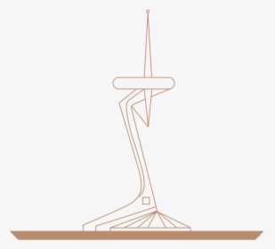Calatrava Telecommunication Tower Icon Vector Spain - Drawing, HD Png Download, Transparent PNG