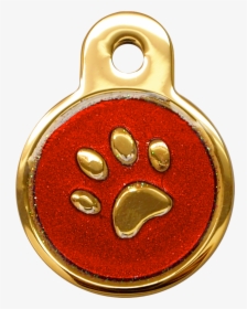 Ip Gold Red Glitter Mini Circle Paw, HD Png Download, Transparent PNG