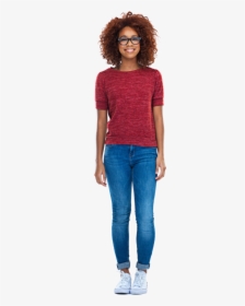 Person In Red Top With Arms By Side - Pocket, HD Png Download, Transparent PNG