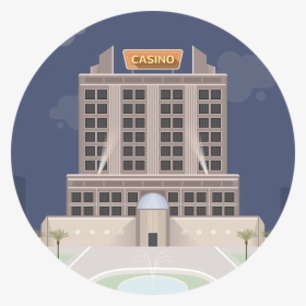 Casino House Edge Icon - Casino Building Flat Design, HD Png Download, Transparent PNG