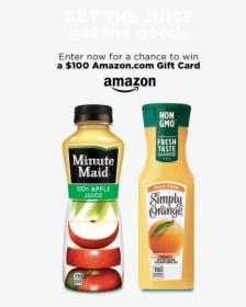 Minute Maid Apple Juice Bottle, HD Png Download, Transparent PNG