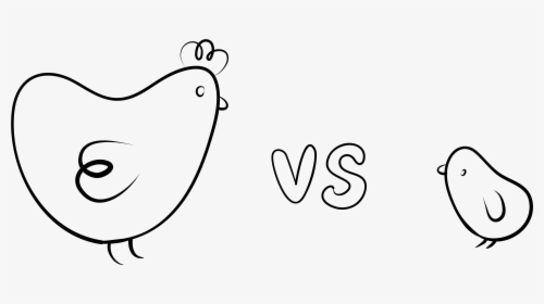 Buying Baby Chicks Vs Chickens - Line Art, HD Png Download, Transparent PNG