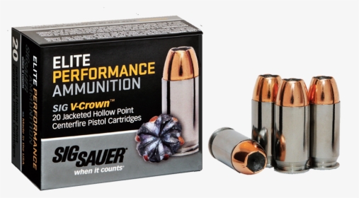 Sig Sauer Hollow Point Ammo, HD Png Download, Transparent PNG
