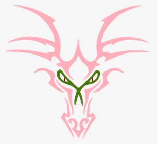 Pink Dragon Icon Svg Clip Arts - Small Tribal Dragon Tattoo, HD Png Download, Transparent PNG