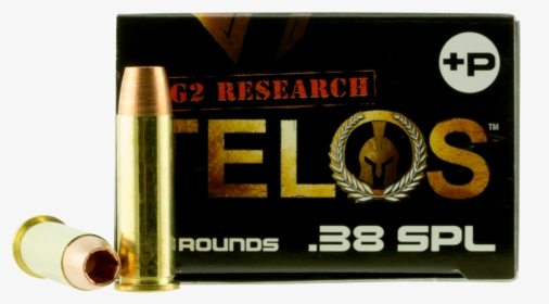 G2 Research Telos 38spl Telos 38 Special 105 Gr Copper - Bullet, HD Png Download, Transparent PNG