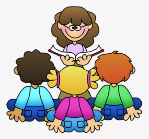 Family Reading And Pajama Night - Teacher With Students Clip Art, HD Png Download, Transparent PNG