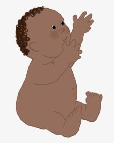 Cute Baby Clipart Brown Curls - Illustration, HD Png Download, Transparent PNG