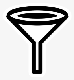 Martini Glass,symbol,line - Filter Funnel Logo Transparent, HD Png Download, Transparent PNG