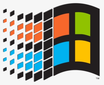 80s Transparent Windows 95 Clip Art Transparent Library - Logo Windows 95 Png, Png Download, Transparent PNG