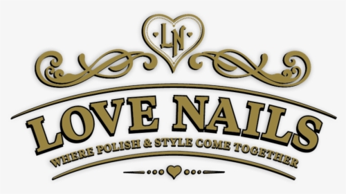 Love Nails Logo On Black, HD Png Download, Transparent PNG