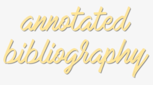 Bibliography Clipart Annotated Bibliography - Calligraphy, HD Png Download, Transparent PNG