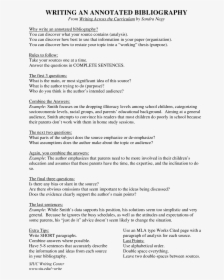 Annotated Bibliography Mla Example Two Authors, HD Png Download, Transparent PNG