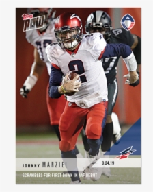 Aaf Topps Now® Card - Johnny Manziel Card, HD Png Download, Transparent PNG