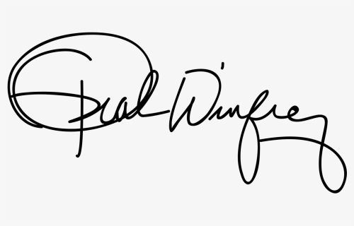 Oprah Winfrey - Oprah Winfrey Signature, HD Png Download, Transparent PNG