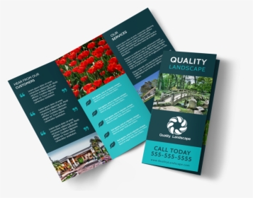 Quality Landscape Tri-fold Brochure Template Preview - Security Brochure Design Templates, HD Png Download, Transparent PNG