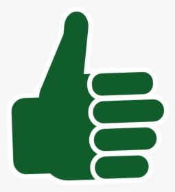 Green Thumbup Clipart - Transparent Background Thumbs Up Png, Png Download, Transparent PNG