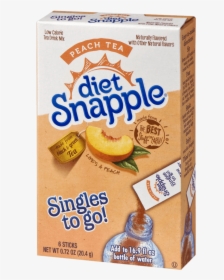 Diet Snapple Peach Tea Singles To Go - Sandwich Cookies, HD Png Download, Transparent PNG