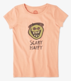 Girls Scary Happy Crusher Tee - Cartoon, HD Png Download, Transparent PNG