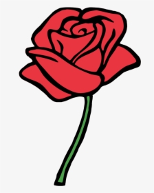 Red Rose Drawing Easy, HD Png Download, Transparent PNG