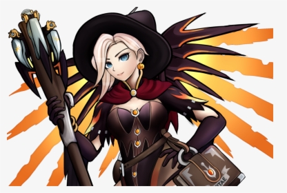 Witch Mercy Png, Transparent Png, Transparent PNG