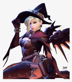 Mercy Witch Png - Mercy Witch Skin Overwatch, Transparent Png, Transparent PNG