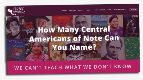 Teaching Central America Website - Photo Caption, HD Png Download, Transparent PNG