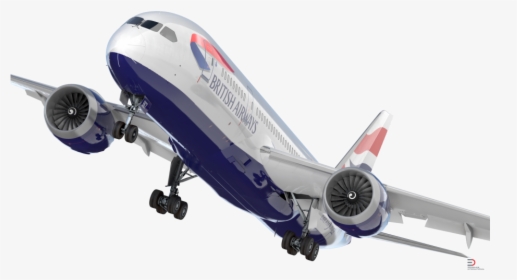Boeing 787 3 British Airways Rigged Royalty Free 3d - Boeing 777, HD Png Download, Transparent PNG