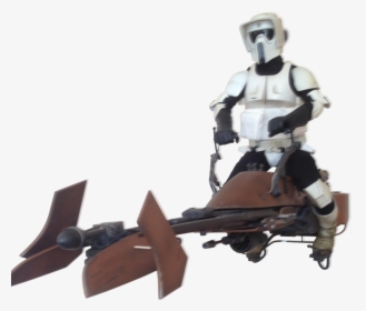 Personmore Star Wars Scout Trooper & Speeder Bike - Speeder Bike Star Wars Transparent, HD Png Download, Transparent PNG