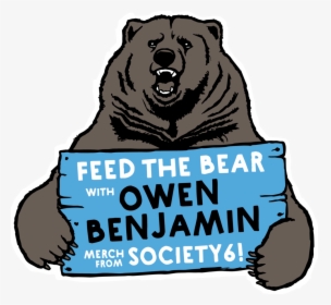 Society6 - 1-01 - Owen Benjamin Big Bear, HD Png Download, Transparent PNG