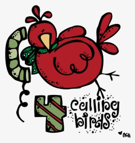 Transparent Four Calling Birds Clipart - Free Clipart 12 Days Of Christmas, HD Png Download, Transparent PNG