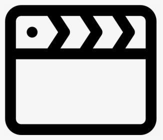 Movie Clipart Clappers - Slate Film Icon Png, Transparent Png, Transparent PNG