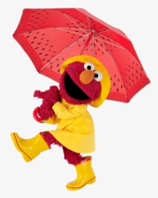 Weather With Elmo - Elmo In The Rain, HD Png Download, Transparent PNG