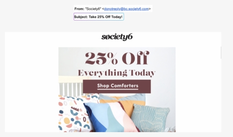 Society 6 Discount Email - Society6, HD Png Download, Transparent PNG