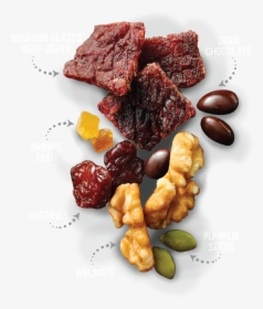 Bourbon Cherrieswalnuts Edit Photography Withcallout - Bakkwa, HD Png Download, Transparent PNG