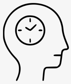 Human Head Clock Plan Timeplan Schedule Timetable Comments - Simple Clock Clipart, HD Png Download, Transparent PNG
