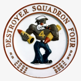 Seal Of Destroyer Squadron 4 - Cartoon, HD Png Download, Transparent PNG