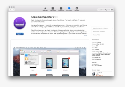 Screen Shot 2015 10 01 At - Apple Configurator 2, HD Png Download, Transparent PNG
