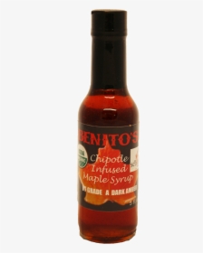 Benitos Hot Sauce Chipolte Infused Maple Syrup - Glass Bottle, HD Png Download, Transparent PNG