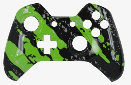 Xbox One Hydrodip Faceplates - Black And Green Hydro Dip, HD Png Download, Transparent PNG
